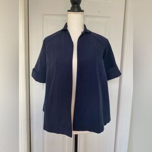 1950s Midnight Blue Petti Short Coat